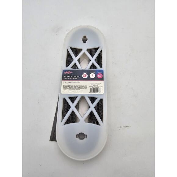 Silver London Punk Chain Trim Sewing DIY Crafts 7 yds - Picture 2 of 7